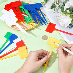 50 Stück 5 Farben Kunststoff-Pflanzenetiketten&nbsp;FIND-SP0005-64