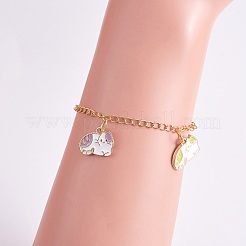 25 шт. эмалированный кулон с подвеской в виде кота&nbsp;JX734A