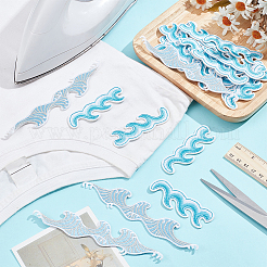 Вышивка на ткани из полиэстера пришить аппликации PATC-NB0001-31