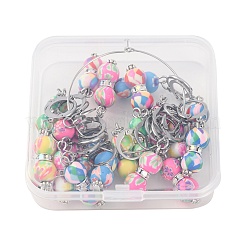 Кулон из тыквы ручной работы из полимерной глины с замком маркеры петель&nbsp;HJEW-SC0001-46