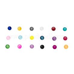Perle di vetro trasparente 18 colori&nbsp;FGLA-JP0001-02-6mm