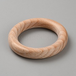 Anneaux de liaison en bois naturel inachevé&nbsp;WOOD-WH20010-02C
