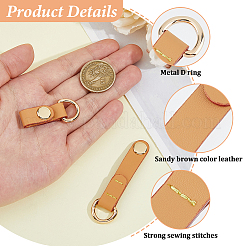 Кожаные короткие застежки-подвески&nbsp;PURS-WH0008-13B