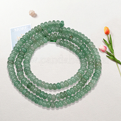 2 нити натуральных зеленых авантюриновых бусин нити G-PA0001-26