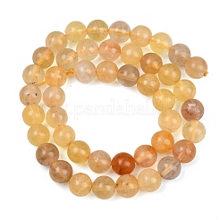 Естественный желтый флюорит бисер нитей&nbsp;G-K340-A03-02A