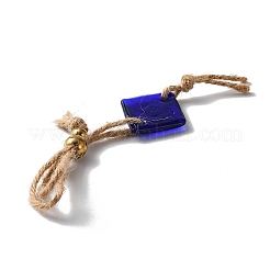 Стеклянный кулон сглаза украшения&nbsp;HJEW-WH0006-51