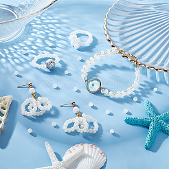 1500 шт. 6/0 непрозрачных радужных круглых стеклянных бусины&nbsp;SEED-PH0001-74