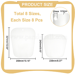 16 шт. 2 стиля PP пластиковая поддержка сапог&nbsp;AJEW-PH0011-05