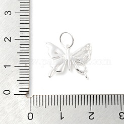 925 подвеска в форме бабочки из стерлингового серебра с прозрачными кубическими цирконами STER-S013-03S