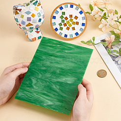 Кабошоны из стекла&nbsp;GGLA-WH0003-001B