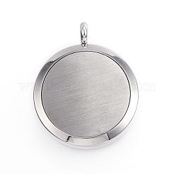Medaillonanhänger mit Diffusor aus chirurgischem Edelstahl 316&nbsp;STAS-H342-36P