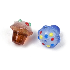 Стеклянные бугорчатые бусины GLAA-B025-01