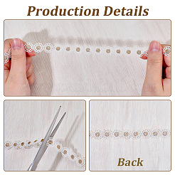 10 ярд металлизированной пряжи цветочная кружевная лента&nbsp;OCOR-GF0005-45A