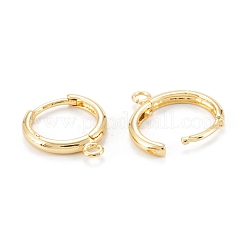 Латунные серьги-кольца Huggie находка X-KK-D063-05G