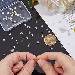 20 шт. 925 плоские серьги-гвоздики из стерлингового серебра&nbsp;STER-DC0001-63B