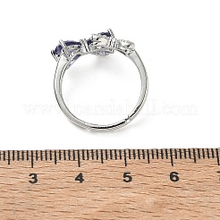 Anillos de latón y circonita cúbica&nbsp;CU-CBA7E55-12P