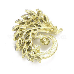 Значок ежика из горного хрусталя JEWB-E013-02G-01