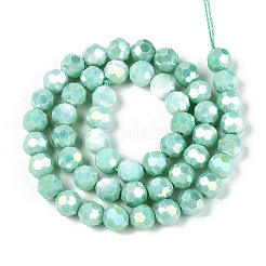 Антикоррозийные гальванические стеклянные бусины EGLA-T021-8mm-15-11