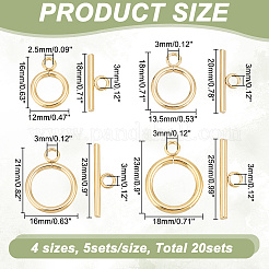 20 шт. 4-х цветные застежки-тоглы из нержавеющей стали марки 304 STAS-AR0001-71