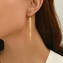Boucles d'oreilles créoles à pampilles en laiton rétro à la mode&nbsp;LS-NP2423