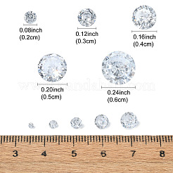 50 шт. 5 стиля кубических циркониевых кабошонов ZIRC-YW0001-21