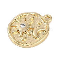 Латунные микро проложить кубического циркония подвески KK-I719-40G