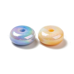 Placcatura uv perline acriliche iridescenti arcobaleno opache&nbsp;PACR-D069-10