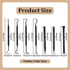 4 шт. нейлоновая щетка для чистки с двумя крючками AJEW-AR0004-92