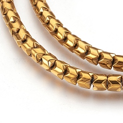 Гальванизировать немагнитных синтетический гематит нитей бисера&nbsp;G-I208-19-A