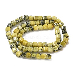 Бусы из натуральной желтой бирюзы (яшмы)&nbsp;G-F797-A23-01