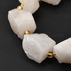 Нити бусин из необработанного натурального белого нефрита G-Z087-B10