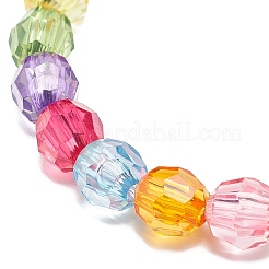 9шт 9 стильных акриловых круглых браслета из бисера BJEW-JB08898