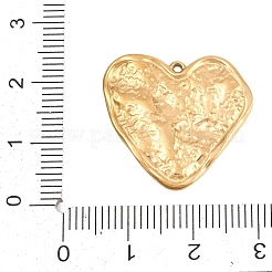Strukturierte Anhänger aus Edelstahl 304&nbsp;STAS-D264-06G-G