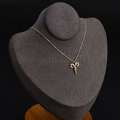 925 collier en argent sterling avec pendentif constellation en zircone cubique colorée pour femme&nbsp;STER-R009-01G-01