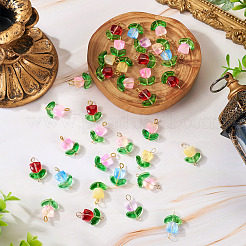 Стеклянный кулон и комплект подвесок-коннекторов&nbsp;PALLOY-TA00139