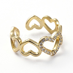 Регулируемые кольца из циркония&nbsp;RJEW-G096-15G