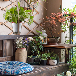 Подвесная корзина из искусственной кожи HJEW-WH0011-60