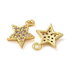 Покрытие стойки латунь микропаве прозрачные кубические циркониевые подвески&nbsp;KK-Z045-12G