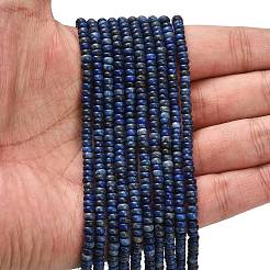 Нитки бусины из натурального ляписа-лазури G-L635-A33-4x2mm-01
