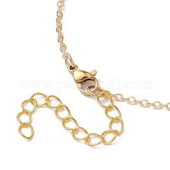3 collier avec pendentif en alliage émaillé pour femme&nbsp;NJEW-JN05130-01
