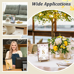 6шт прямоугольный держатель для карточек из орехового дерева&nbsp;AJEW-TW0001-07