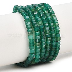 Натуральный зеленый бисер пряди оникс Агат&nbsp;G-G345-C35-2x4mm