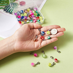 Подвески из расписного хрустального стекла для запекания HJEW-TA0001-03P