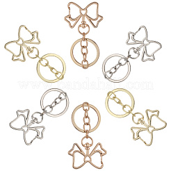 18 шт. 3-х цветные застежки для брелка из сплава KEYC-SC0001-75B