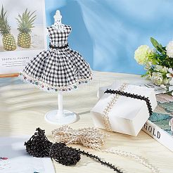 10 ярд двухцветных полиэстеровых волнистых лент золотистого металлического цвета OCOR-NB0001-73