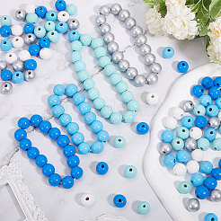 150 шт. 5-х цветные деревянные европейские бусины WOOD-GL0001-19