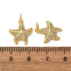 Pendentifs avec zircon cubiques à micro-pavés en laiton&nbsp;KK-A271-02G-G