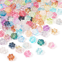 120 шт. 2 вида прозрачных обычных стеклянных бусин GLAA-TA0003-21