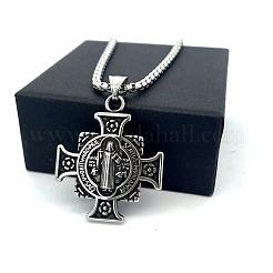 Мужские подвески в виде креста Святого Бенедикта из нержавеющей стали 304.&nbsp;QR6322