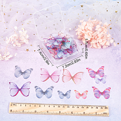 160 шт. 16 стиля полиэфирной ткани крылья поделки украшения DIY-SC0019-37